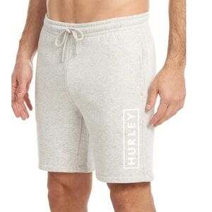 Hurley Grey Boxed Logo Fleece Shorts